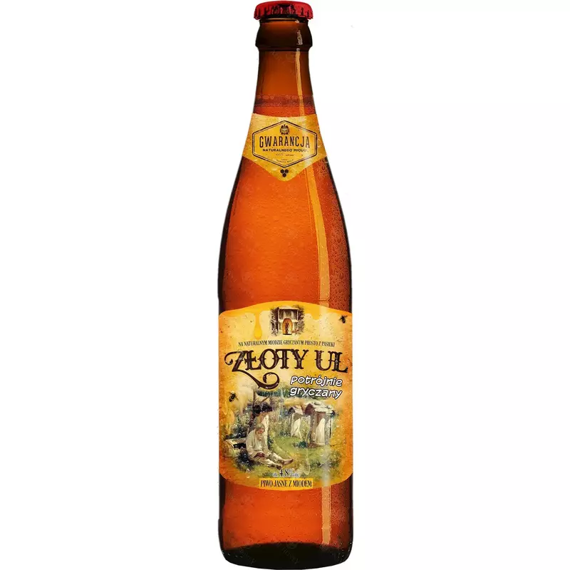 STAROPOLSKIE ZLOTY UL POTRÓJNIE GRYCZANE (TRIPLE BUCKWHEAT HONEY)  BOTTLE