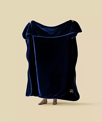 WARO par Plaids Cocooning - Plaid Cosy Monochrome Bleu Nuit