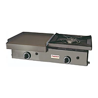 Plancha a gas con fuego Savemah PLG-800/1