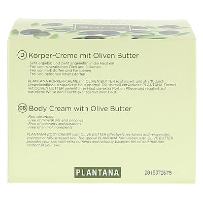 Crema hidratante con ingredientes naturales Plantana OLIVE Crema hidratante con ingredientes naturales Plantana OLIVE