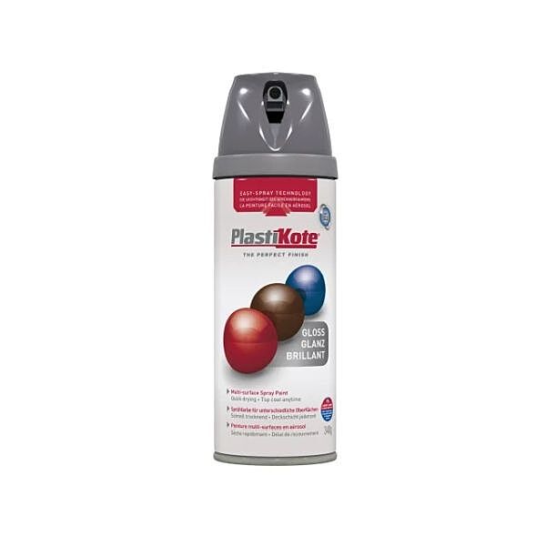 Plastikote Twist & Spray Gloss Medium Grey