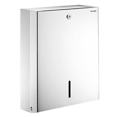 Delabie Wall-mounted paper towel dispenser, for 500 sheets Delabie Wall-mounted paper towel dispenser, for 500 sheets