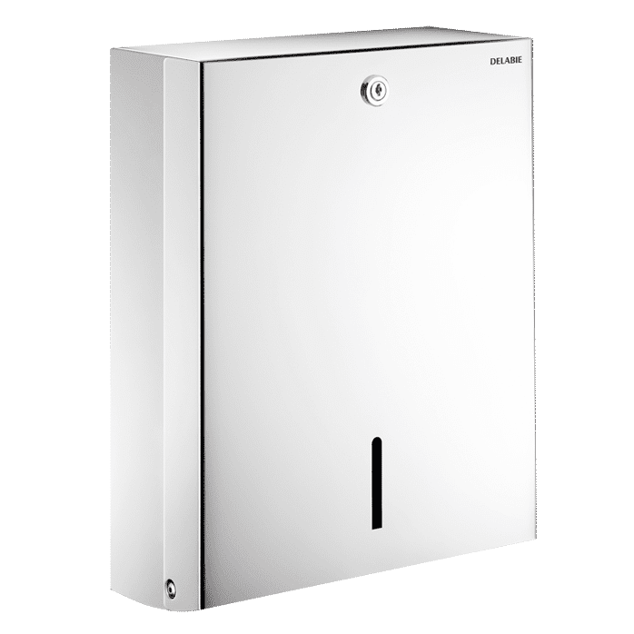 Delabie Wall-mounted paper towel dispenser, for 500 sheets Delabie Wall-mounted paper towel dispenser, for 500 sheets