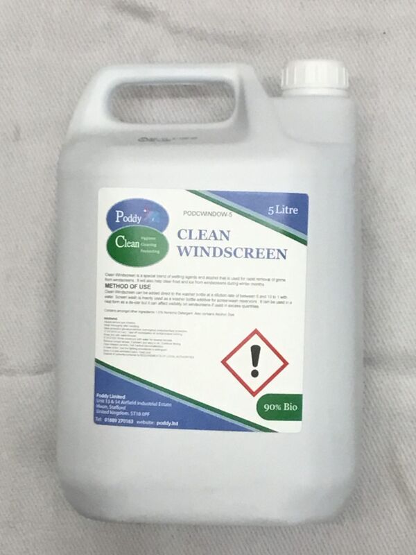 Poddy Clean - Screen Wash Concentrate 5ltr