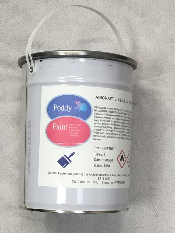 Poddy Paint Aircraft Blue Metal Top Coat