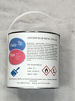 Poddy Paint Oxford Blue Metal Top Coat Paint