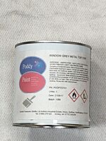 Poddy Paint RAL7040 Window Grey Metal Top