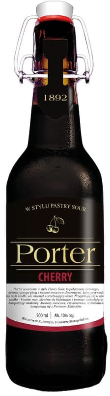 STAROPOLSKIE PORTER CHERRY BOTTLE