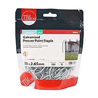 25mm x 2.65mm Galvanised Staples