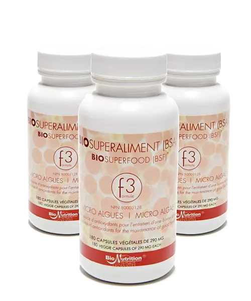 BIOSUPERFOOD F3K-180 BIO ALGEN KAPSELN | 90 Tages Pack