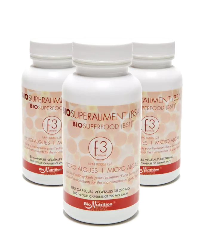 BIOSUPERFOOD F3K-180 BIO ALGEN KAPSELN | 90 Tages Pack
