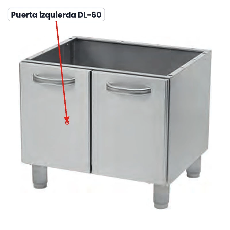 Puerta izquierda para base neutra Serie 600 Savemah DL-60