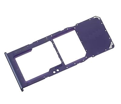 For Samsung Galaxy A20s , A207 - Replacement SIM & Micro SD Card Tray - Purple