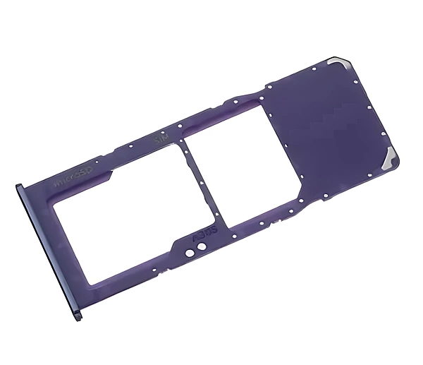 For Samsung Galaxy A20s , A207 - Replacement SIM & Micro SD Card Tray - Purple
