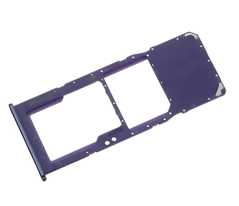 For Samsung Galaxy A20s , A207 - Replacement SIM & Micro SD Card Tray - Purple