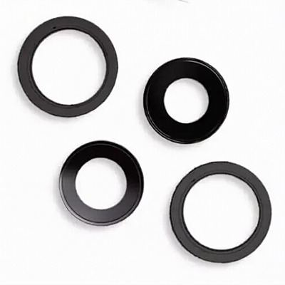 Replacement Glass Camera Lens With Frame - Apple iPhone 13 , 13 Mini - Black