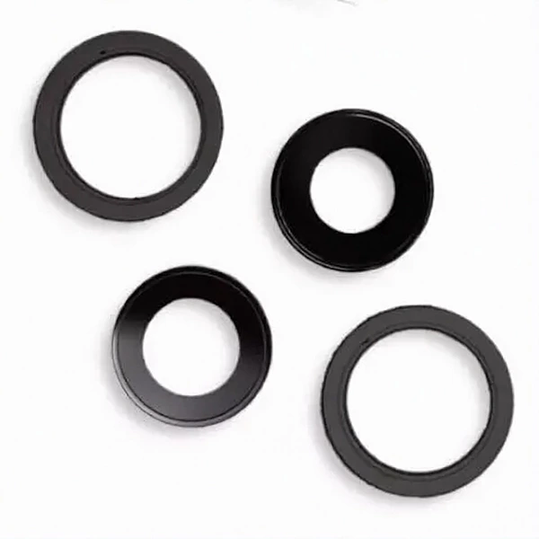 Replacement Glass Camera Lens With Frame - Apple iPhone 13 , 13 Mini - Black