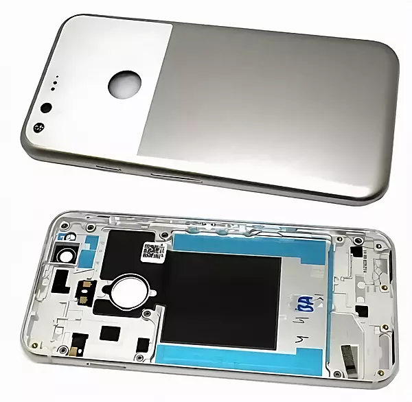 Genuine Google Pixel - Replacement Rear Housing - Very Silver - Original