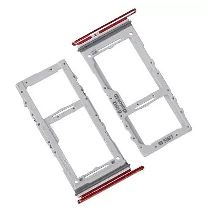 For Samsung Galaxy S20 G980F - Replacement Dual SIM Card Tray - Red
