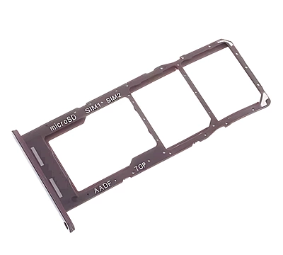 For Samsung Galaxy A24 , A245 - Replacement Dual SIM Card Tray - Dark Red