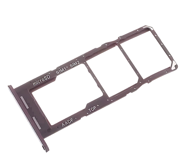 For Samsung Galaxy A24 , A245 - Replacement Dual SIM Card Tray - Dark Red