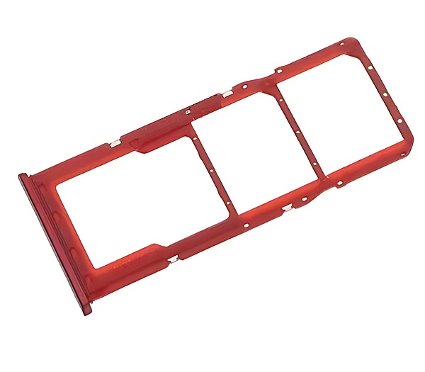 For Samsung Galaxy A21s , A217 - Replacement Dual Sim & Micro SD Card Holder - Red