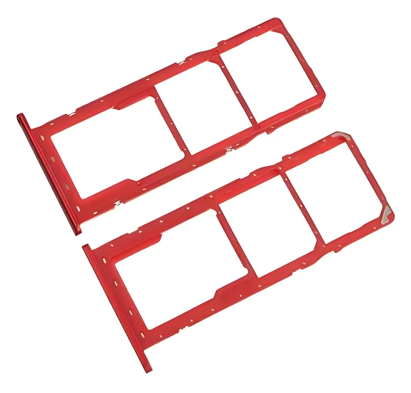 For Samsung Galaxy A01 A015 , A11 A115 - Replacement Dual SIM Card Tray - Red