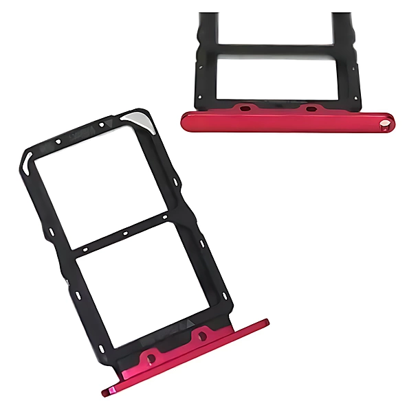 Huawei Nova 4 - Replacement Dual SIM Card Tray Holder - Red