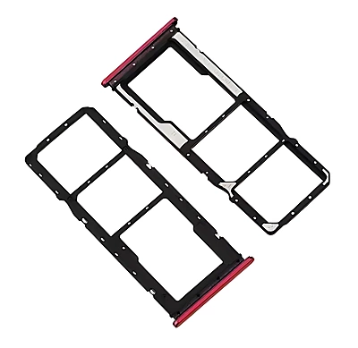 Xiaomi Redmi 8 - Replacement Dual SIM Card Tray - Red