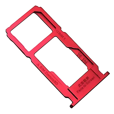 For Oppo R11 - Replacement SIM , SD Card Tray Holder - Red