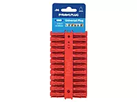 Rawlplug Red UNO� Plugs 6 x 28mm Card