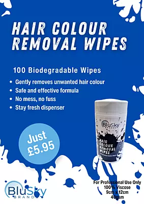 Blusky Brands Hair Colour Removal Wipes