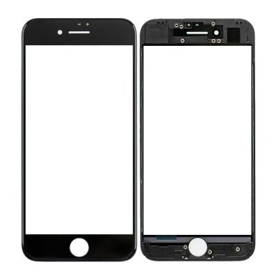 iPhone 7 - Replacement Front Glass With Cold - pressed Frame And OCA Pre - Applied - Black