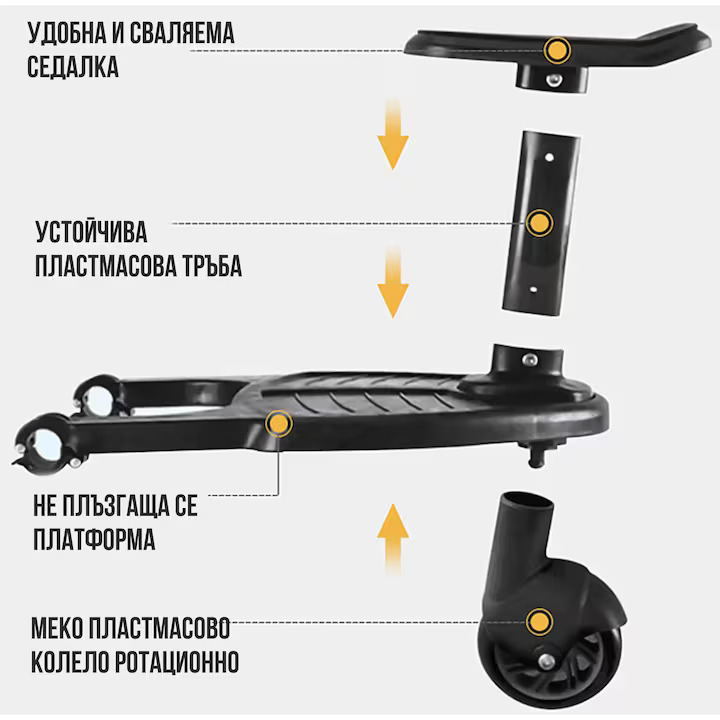 Борд за второ дете за бебешка количка Борд за второ дете за бебешка количка