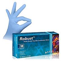 Robust Blue Powder Free Nitrile Gloves (S)