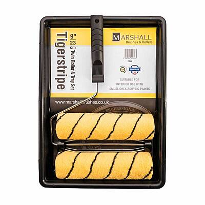 230mm (9") Tigerstripe Roller & Tray Twin