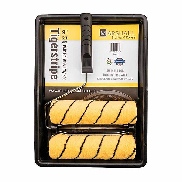 230mm (9") Tigerstripe Roller & Tray Twin