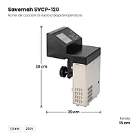 Roner de cocción al vacío a baja temperatura Savemah SVCP-120 – medidas