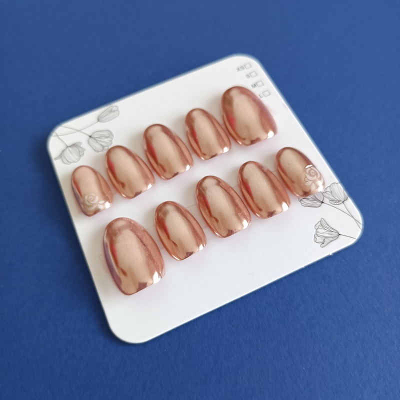 Rose Gold with White Rose