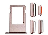 Apple iPhone 6s - Replacement SIM Card Tray , Power Button , Volume Button , Mute Switch - Rose