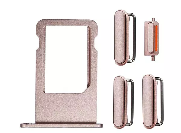 Apple iPhone 6s - Replacement SIM Card Tray , Power Button , Volume Button , Mute Switch - Rose