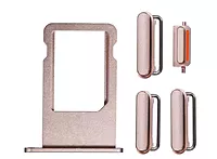 For Apple iPhone 6s Plus - Replacement SIM Card Tray , Power Button , Volume Button , Mute Switch - Gold