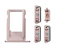 Apple iPhone 6s - Replacement SIM Card Tray , Power Button , Volume Button , Mute Switch - Rose