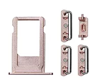 For Apple iPhone 6s Plus - Replacement SIM Card Tray , Power Button , Volume Button , Mute Switch - Gold
