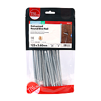 125mm x 5.6mm Galvanised Round Head Nails