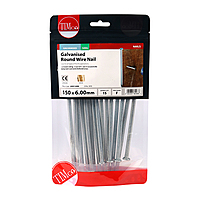 150mm x 6.0mm Galvanised Round Head Nails