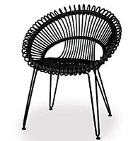 VINCENT SHEPPARD - Roxy - Dining chair - black/black VINCENT SHEPPARD - Roxy - Dining chair - black/black