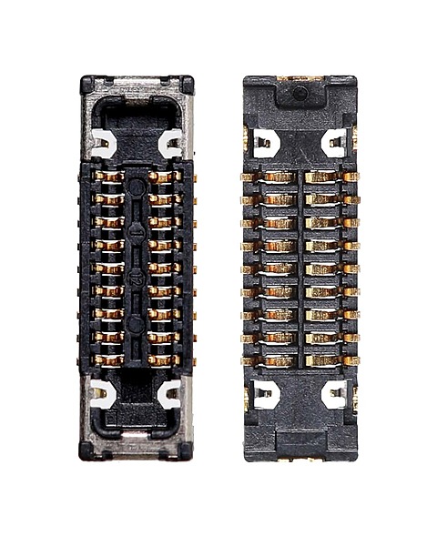 iPhone XS , XS Max - Power - On , Flash , Send Talk Interface Socket FPC Connector - J4300 16 Pin - PQC