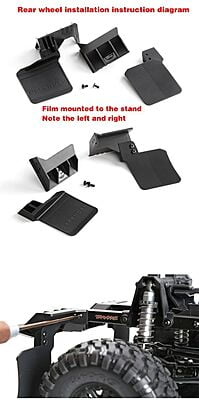 GRC GAX0083 TRX4 Rubber Mud Flaps GRC GAX0083 TRX4 Rubber Mud Flaps