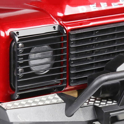 1 Pair RC Crawler Defender TRX4 Landrover Metal Front Headlight Grille Guard 1 Pair RC Crawler Defender TRX4 Landrover Metal Front Headlight Grille Guard
